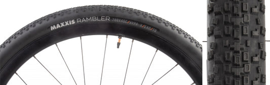 Maxxis Rambler Tire - 700 x 45 Tubeless Folding Black HYPR-X EXO-Goodwynn's