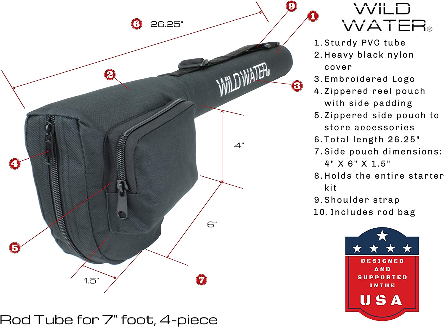 Wild Water CNC Fly Reel Fly Fishing Kit - 7 ft 3/4 wt-Goodwynn'sGoodwynn's