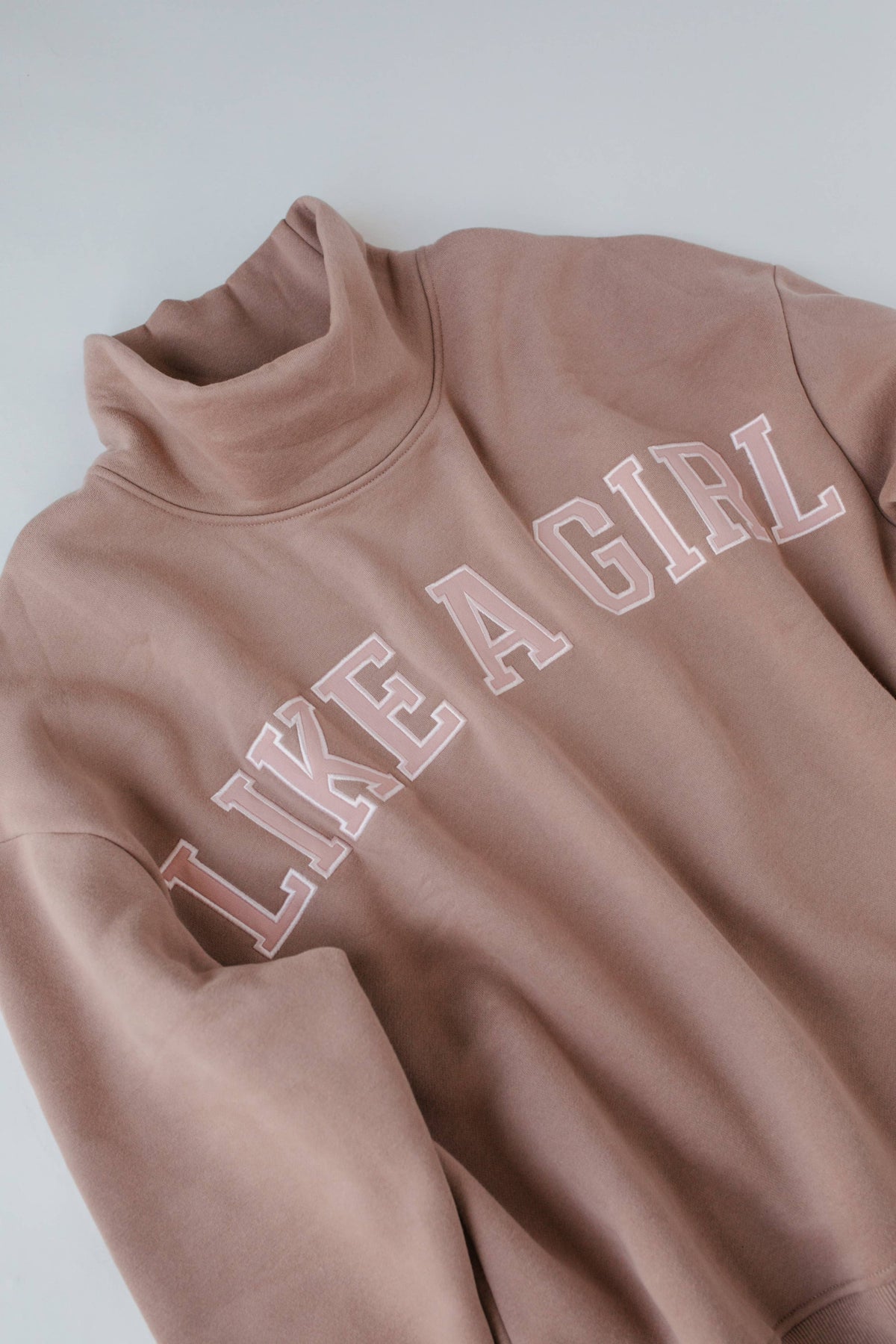 Ski Like a Girl - Like a Girl Mock Neck Fleece Sweater-Goodwynn'sGoodwynn's