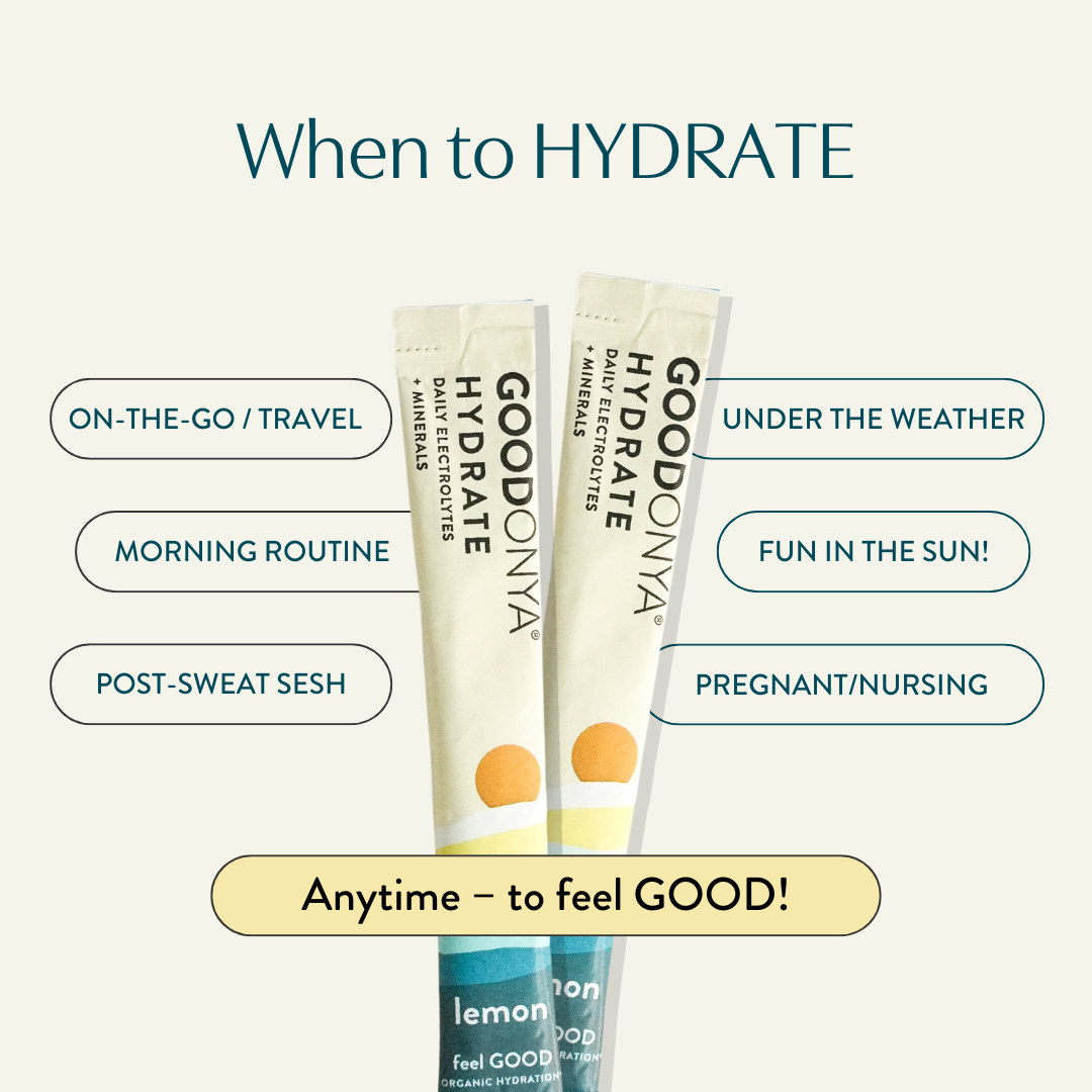 GOODONYA - Organic Hydration™ Stick Pack (12 Single-Serve Sticks)-Goodwynn'sGoodwynn's