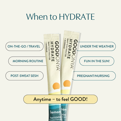 GOODONYA - Organic Hydration™ Stick Pack (12 Single-Serve Sticks)