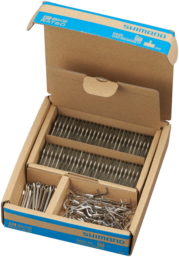 Shimano D03S-RX Disc Brake Pads Springs - Resin Compound Stainless Steel Backplate Box/25 pair-Goodwynn'sGoodwynn's
