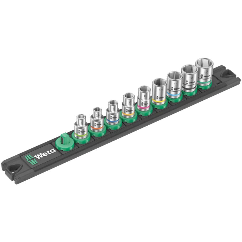 Wera Tool 1/4" Magnetic Socket Rail A 4 Socket Set-Goodwynn'sGoodwynn's
