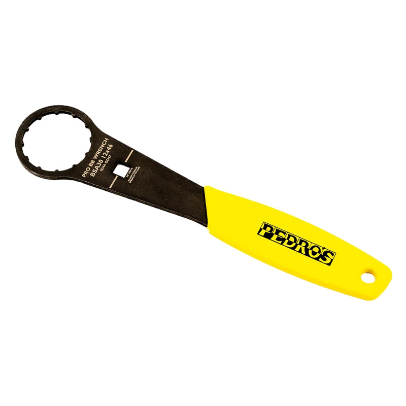 Pedros Pro BB Socket Wrench Bottom Bracket Wrench Yellow/Black 12-Notch 46mm 6460296 3/8`-Goodwynn'sGoodwynn's