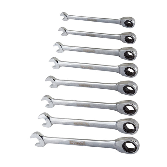 Pedros Ratchet Wrenches Ratcheting Wrench Set of 8 6460500-Goodwynn's
