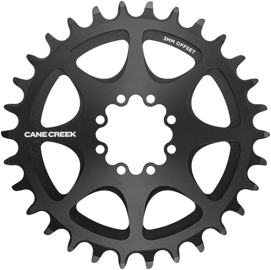 Cane Creek Direct Mount Chainring - 32t 8-Bolt Direct Mount 3mm Offset Black-Goodwynn's