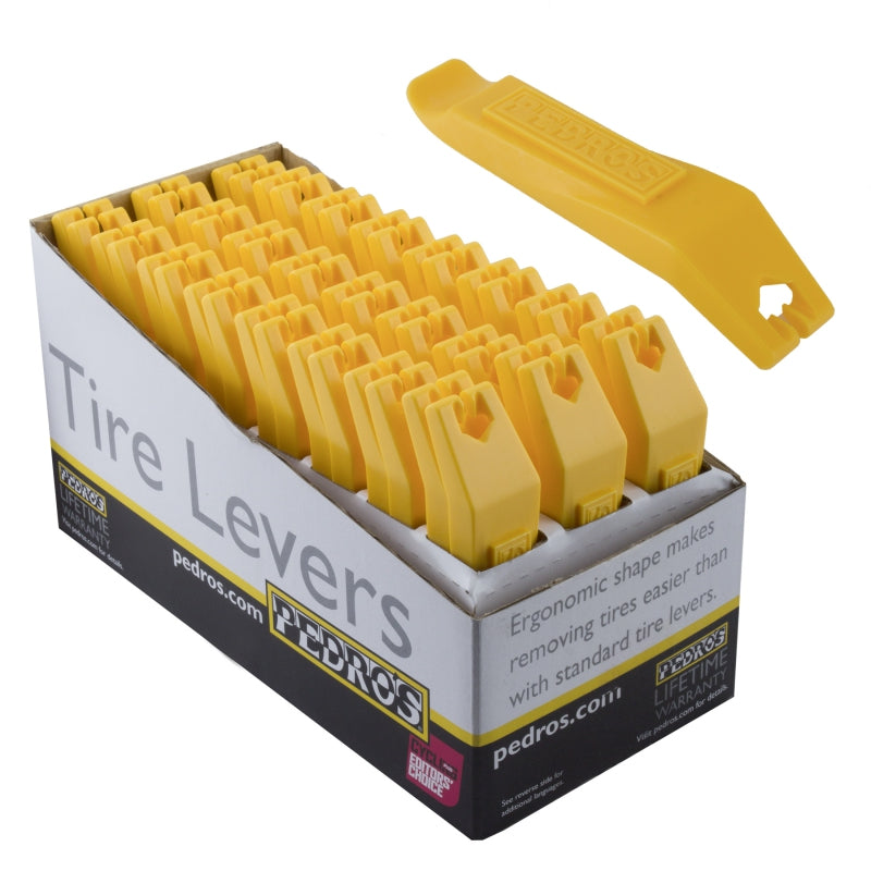 Pedros Composite Tire Levers Yellow (24 pair/POP)-Goodwynn'sGoodwynn's