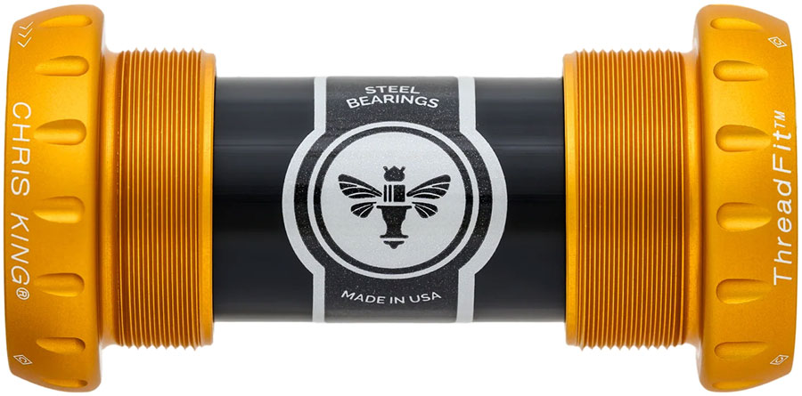 Chris King ThreadFit 24 Bottom Bracket - English 50th Anniversary Matte Gold-Goodwynn'sGoodwynn's