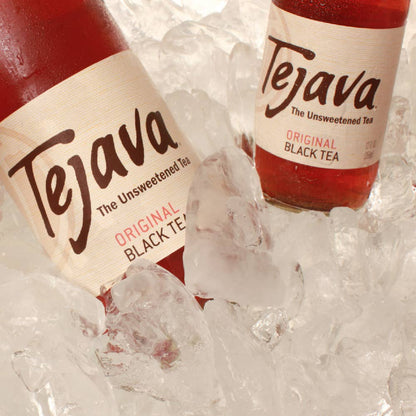 Crystal Geyser Water Company - Tejava Original Black Tea - 12oz 24 pack Glass Bottles