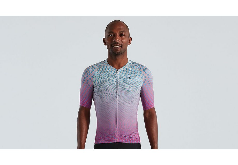 Specialized Sl Bicycledelics Jersey Ss Men Ice Papaya/Pro Blue S-Goodwynn'sGoodwynn's