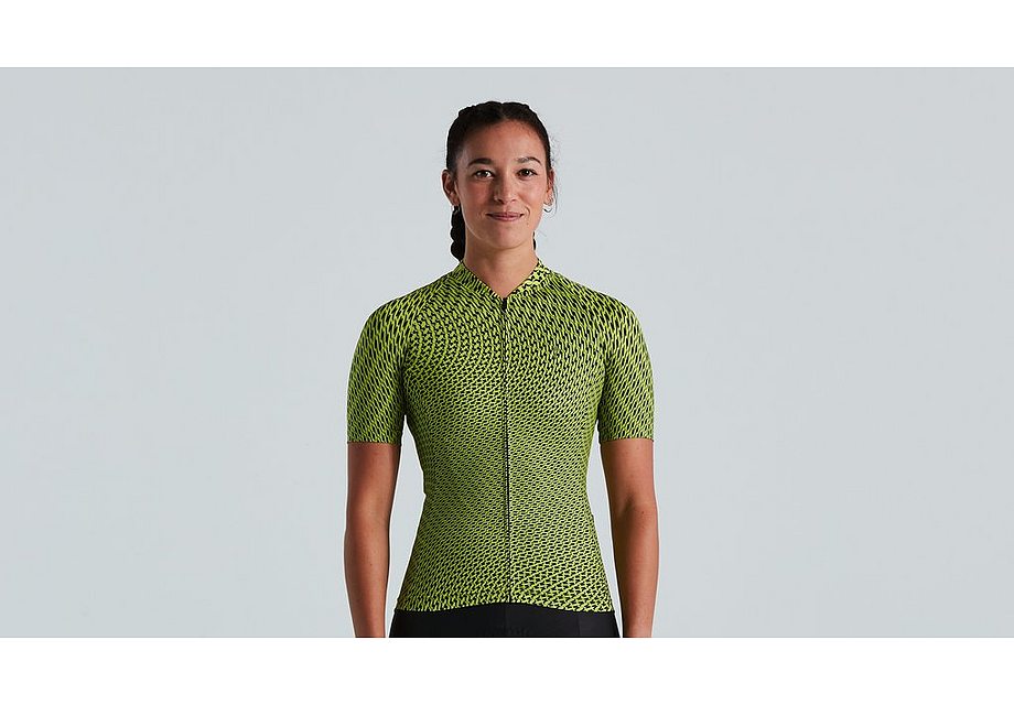 Specialized Sl Bicycledelics Jersey Ss Wmn Hyper Green/Black Xl