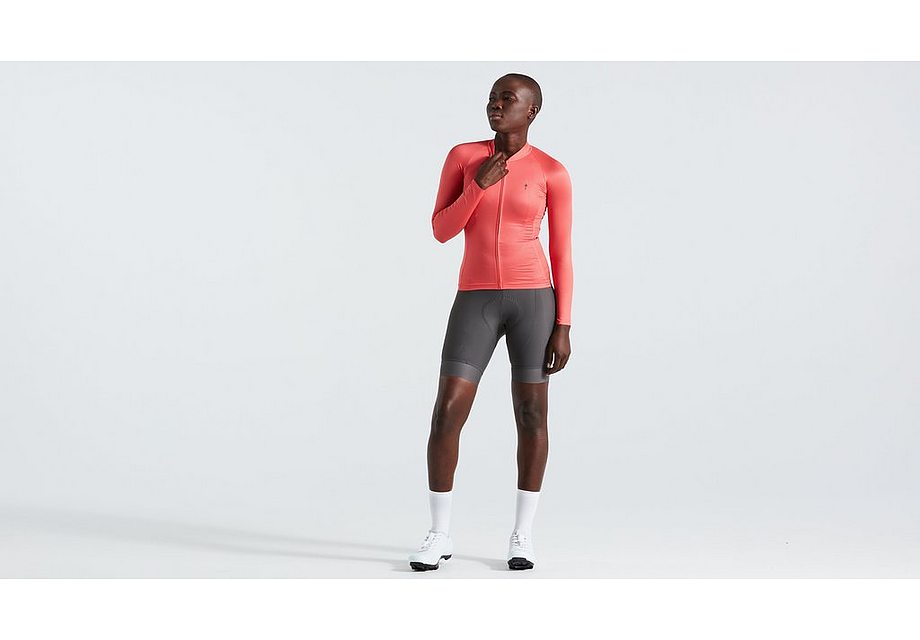 Specialized sl air solid jersey ls wmn vivid coral xl-Goodwynn'sGoodwynn's