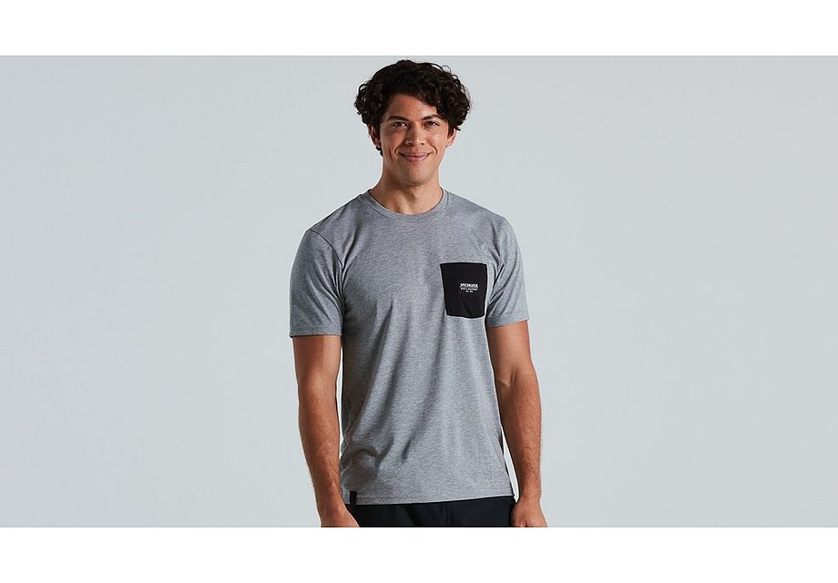 Specialized Pocket Tee Men Charcoal Xl