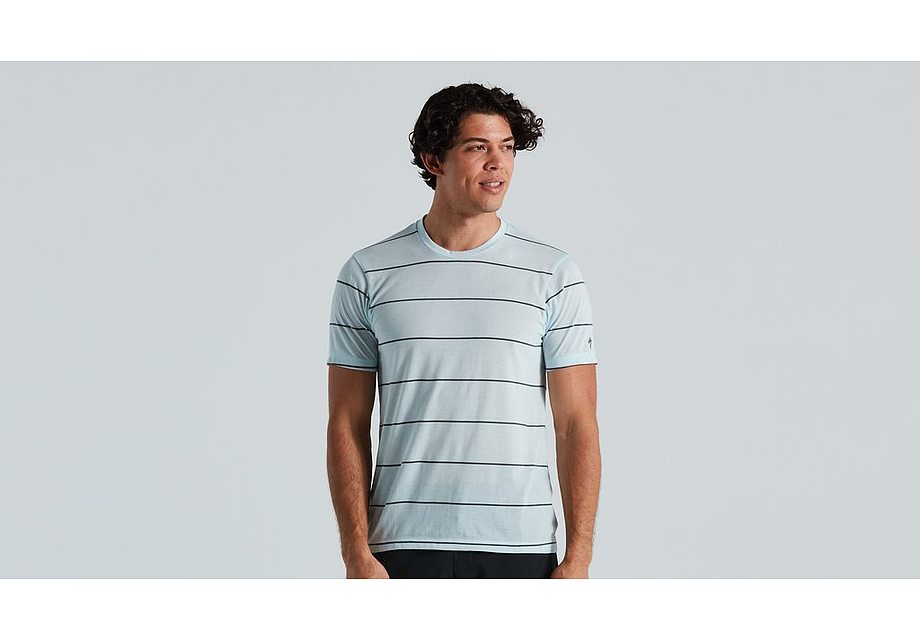 Specialized Trail Stripe Tech Tee Ss Men Ice Blue L-Goodwynn'sGoodwynn's