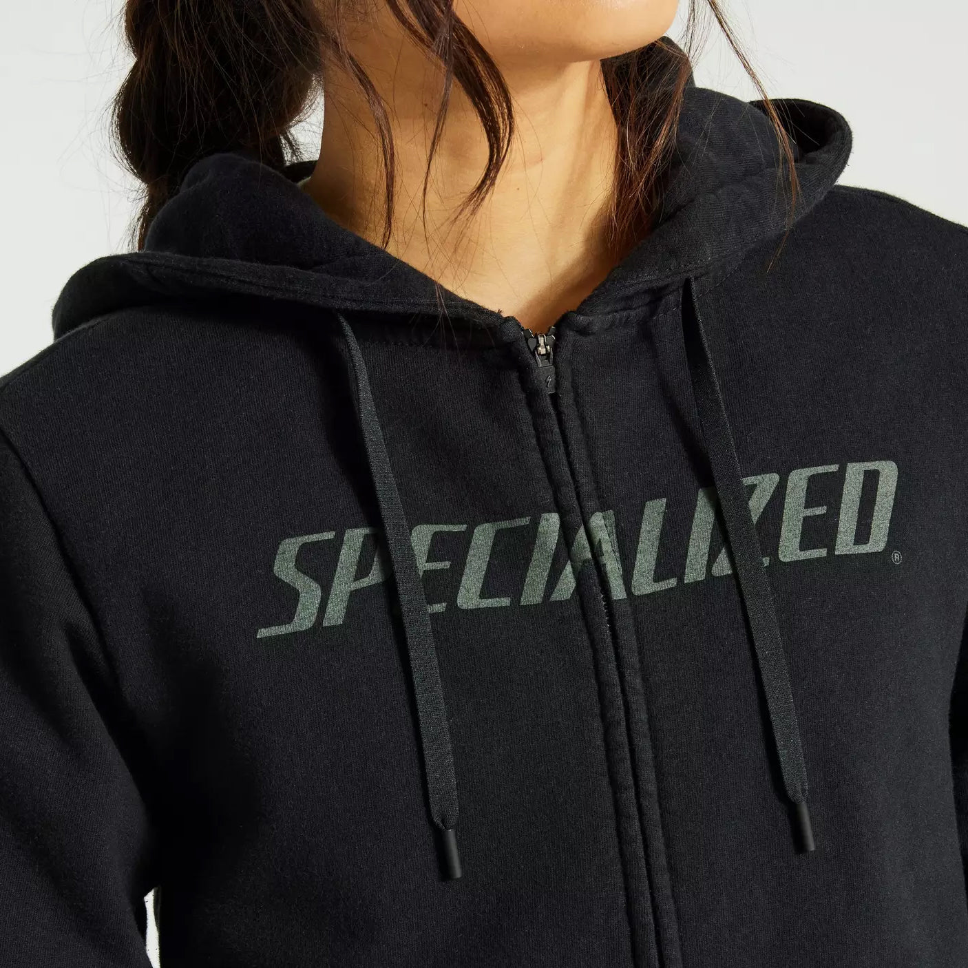 Specialized legacy wordmark zip-up hoodie wmn black xs