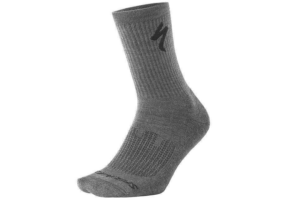 Specialized Merino Midweight Tall Sock Charcoal Xl-Goodwynn'sGoodwynn's