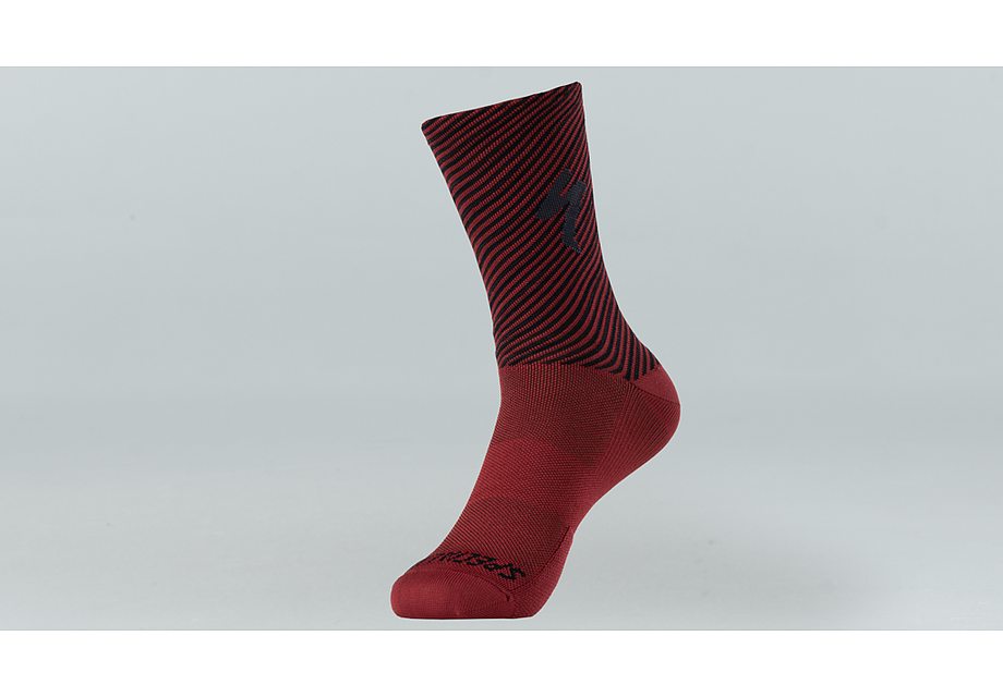 Specialized soft air tall sock crimson/black stripe xl-Goodwynn'sGoodwynn's