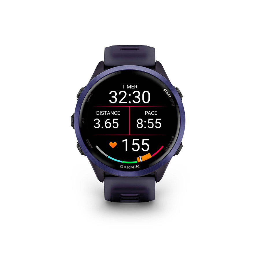 Garmin Forerunner 570 47mm Watch Watch Color: Indigo Wristband: Translucent Imperial Purple/Indigo - Silicone