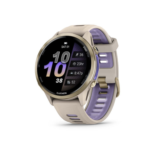 Garmin Forerunner 970 Watch Watch Color: French Grey Wristband: French Grey/Translucent Indigo - Silicone-Goodwynn's