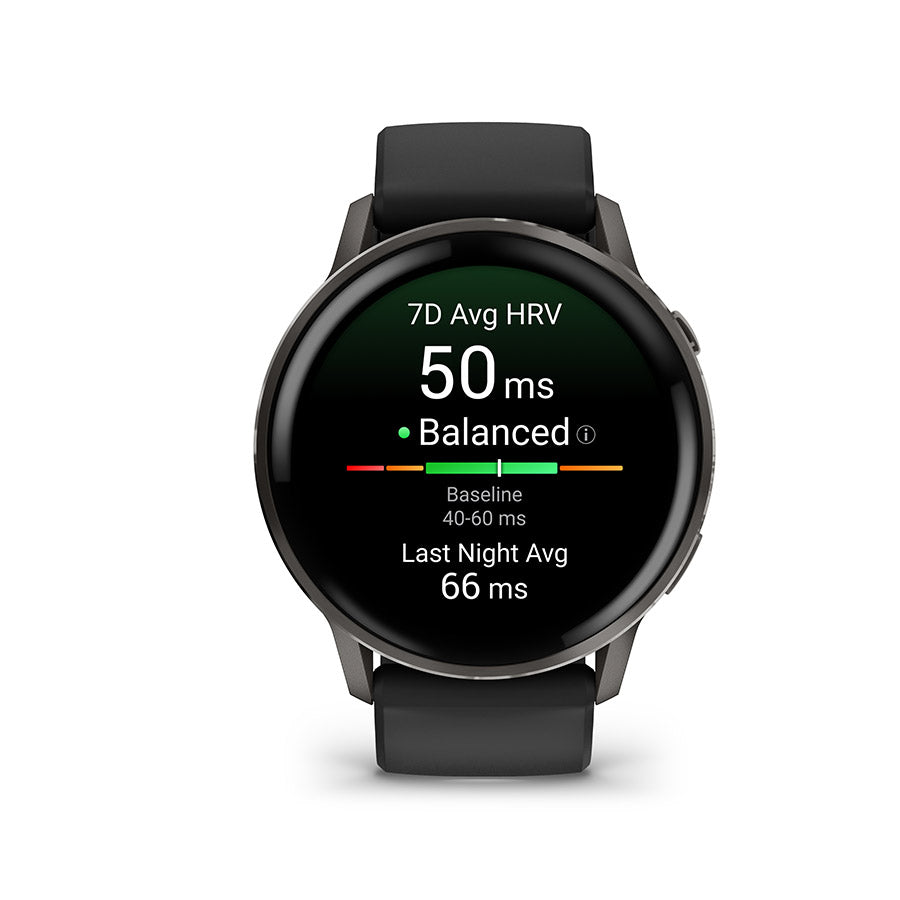 Garmin Venu 4 45mm Watch Watch Color: Slate Wristband: Black - Silicone-Goodwynn'sGoodwynn's