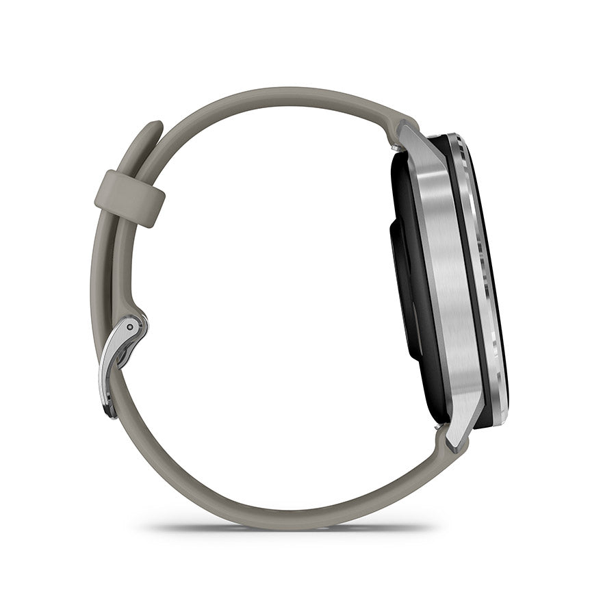 Garmin Venu 4 45mm Watch Watch Color: Silver Wristband: Silver Gray - Silicone-Goodwynn'sGoodwynn's