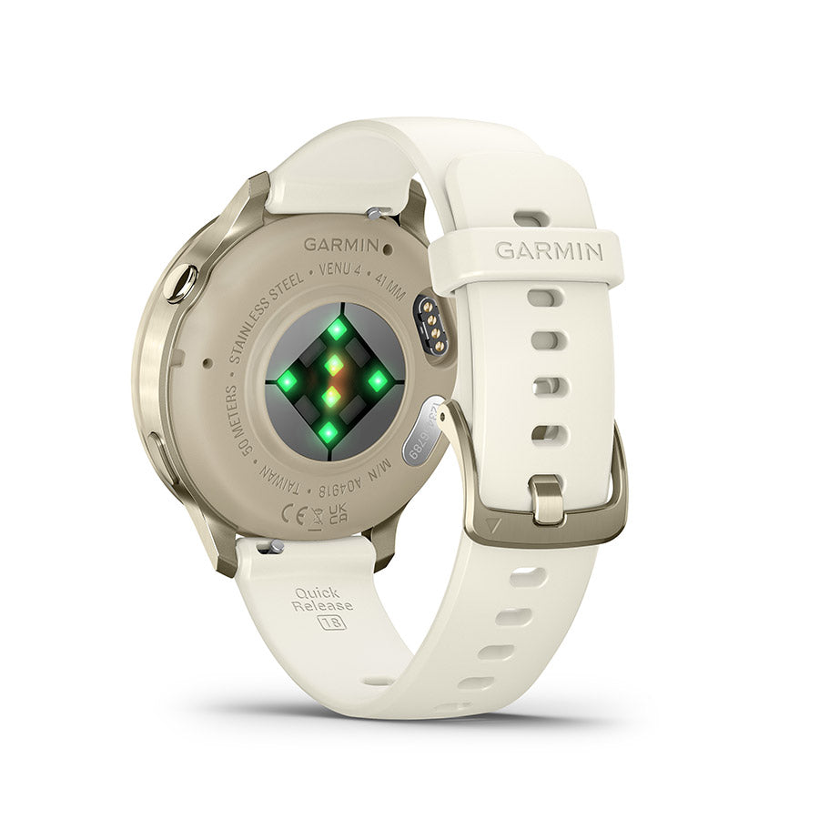 Garmin Venu 4 41mm Watch Watch Color: Lunar Gold Wristband: Bone - Silicone-Goodwynn'sGoodwynn's