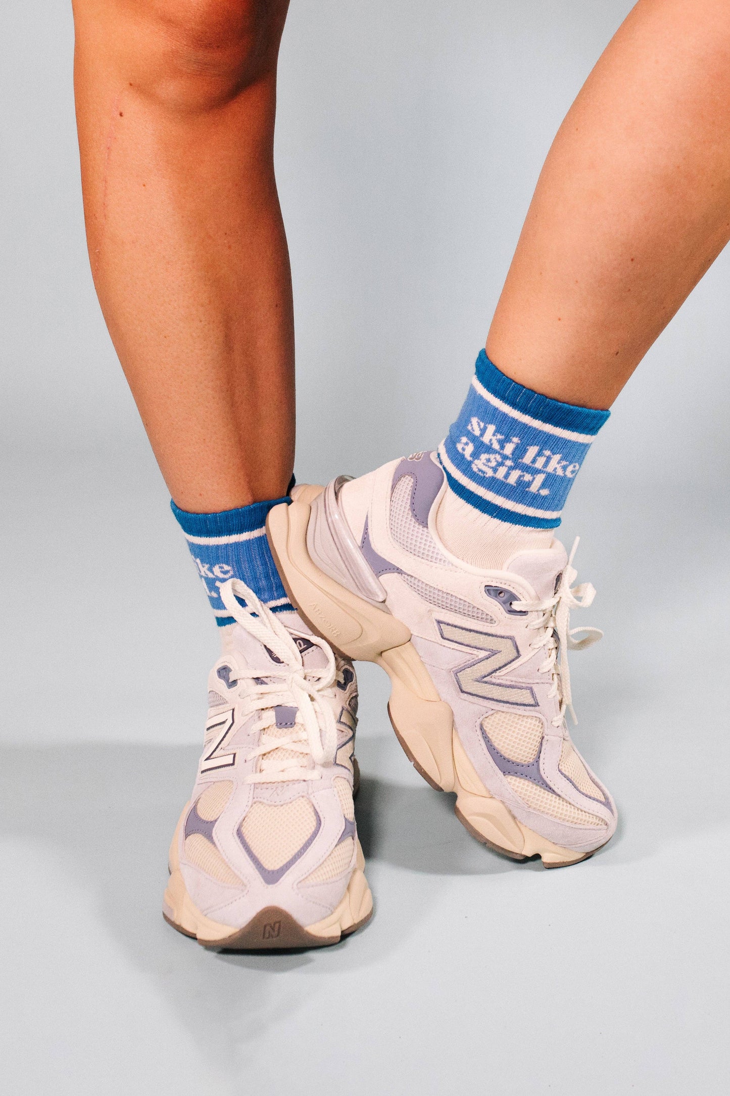 Ski Like a Girl - Ski Like a Girl Socks – Cobalt