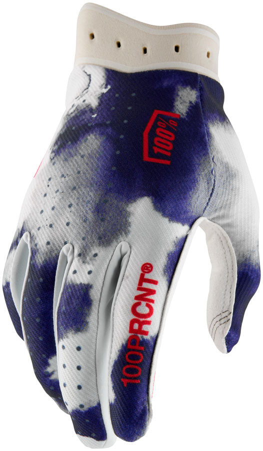 100% Itrack Gloves - Blue/White X-Large-Goodwynn's