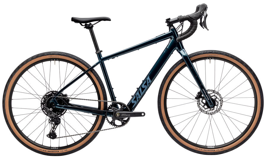 Salsa Confluence Drop Bar Cues 10 eBike - 700c Aluminum Midnight Blue 57cm