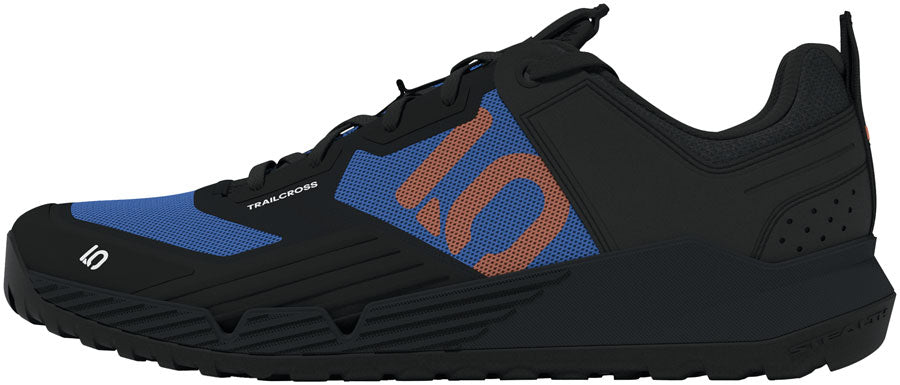 Five Ten Trailcross XT Flat Shoes - Men's Core Black/Pure Orange/Ray Blue 10-Goodwynn'sGoodwynn's