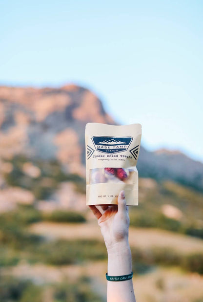 Base Camp Treats - Freeze Dried Raspberry Cream Puffs