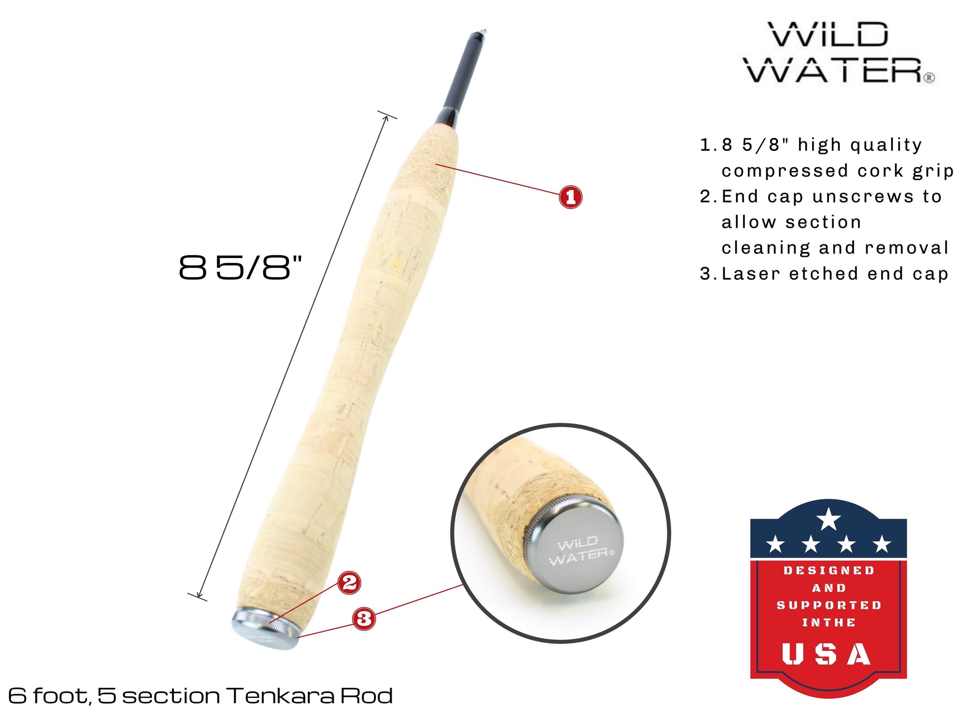 Wild Water Fly Fishing 6' Tenkara Rod-Goodwynn'sGoodwynn's