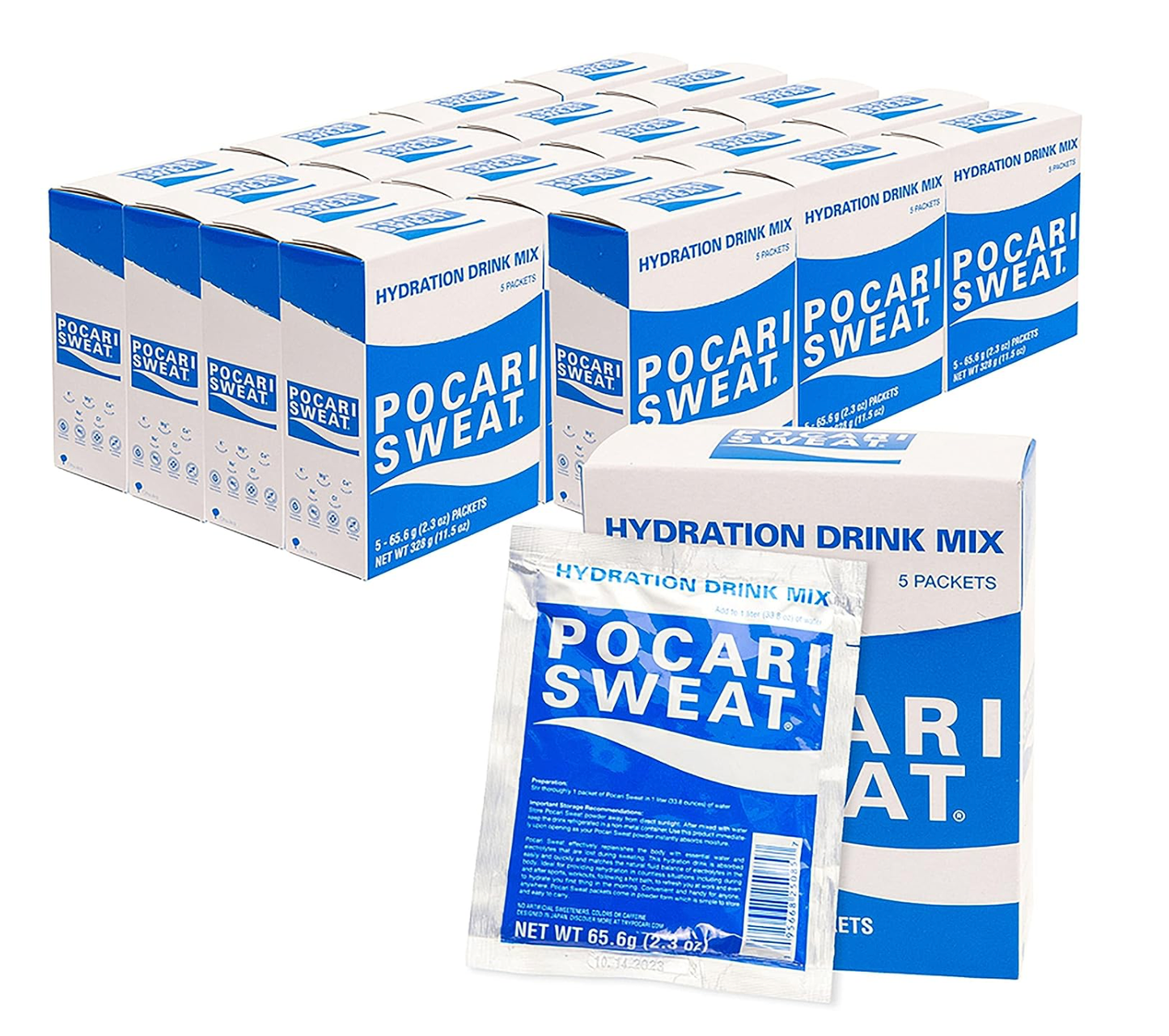 Crystal Geyser Water Company - Pocari Sweat Powder, 20-Box Set (100 Packets)