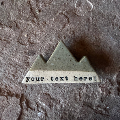 Mountain Bound Pottery - Customizable Mountain Magnet- MADE TO ORDER