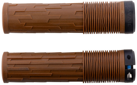 Teravail Lytho Grips - Lock-On Caramel Brown 35mm-Goodwynn's
