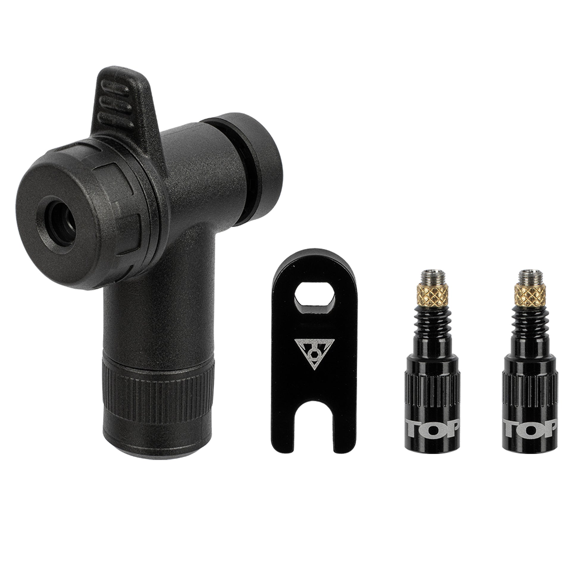 Topeak TurboFlow Valve Combo with RapidHead Black-Goodwynn'sGoodwynn's