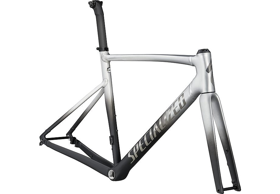 Specialized allez sprint frmset raw aluminum - black fade/black chrome 49-Goodwynn'sGoodwynn's