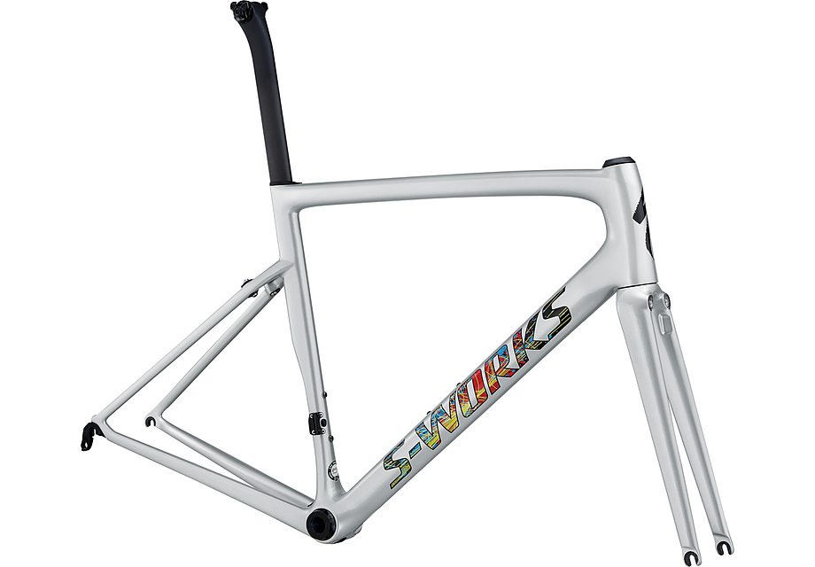 Specialized S-Works tarmac men sl6 frmset gloss light silver/explosion/clean 49-Goodwynn'sGoodwynn's