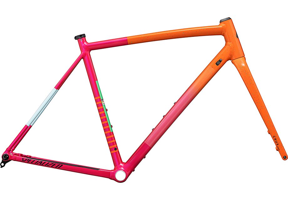 Specialized crux dS-Works frmset gloss amber glow/vivid pink/metallic midnight shadow/speckle 61-Goodwynn'sGoodwynn's