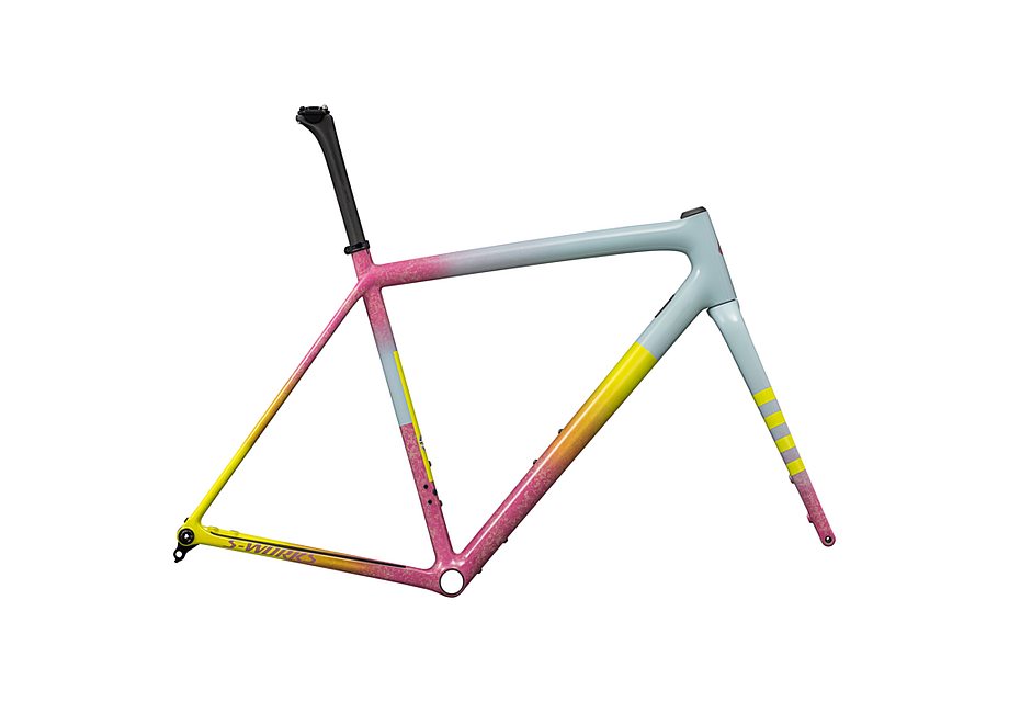 Specialized crux S-Works frmset gloss sea foam/rebel pink dry impasto/ion metallic/cast lilac 58-Goodwynn'sGoodwynn's