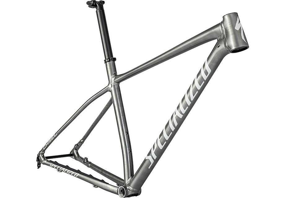 Specialized chisel ht frm frame satin brushed smoke liquid metal / gloss metallic white silver m-Goodwynn'sGoodwynn's