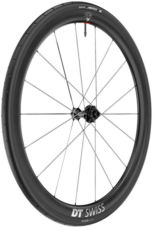 DT Swiss ARC 1100 Spline CS 38 Front Wheel - 700 12 x 100mm Center-Lock BLK WTS w/Aero 111 Tire-Goodwynn's