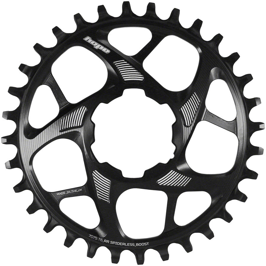 Hope Spiderless Retainer Chainring - 30t Boost Hope Direct Mount R22 Black-Goodwynn'sGoodwynn's