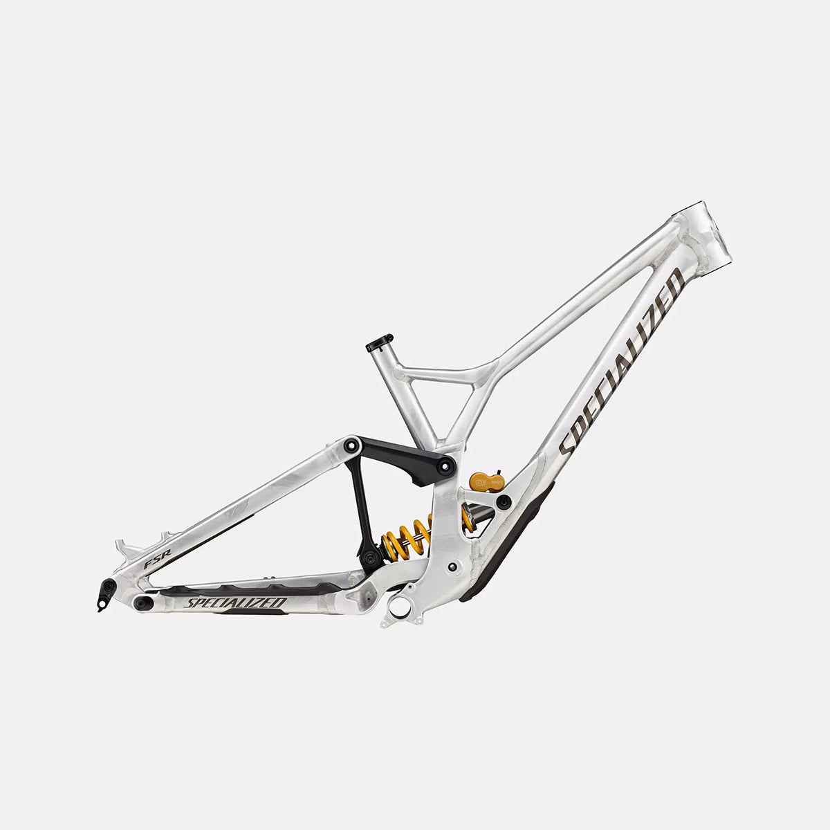 Specialized demo race frm frame gloss flake silver / gunmetal / brushed s3