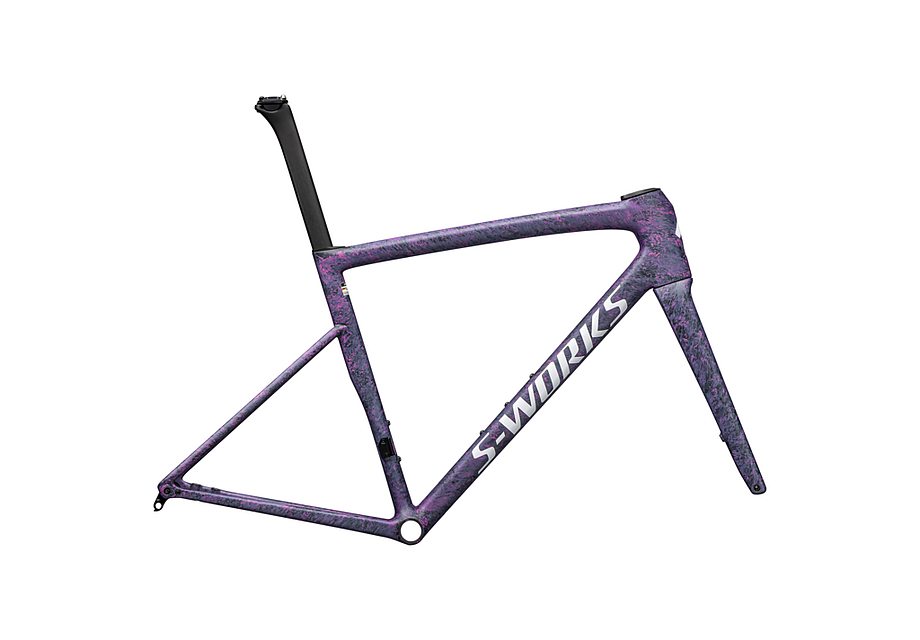 Specialized tarmac sl8 S-Works frmset satin carbon / rebel pink + deep lake metallic blurred impasto / gloss white 44-Goodwynn'sGoodwynn's