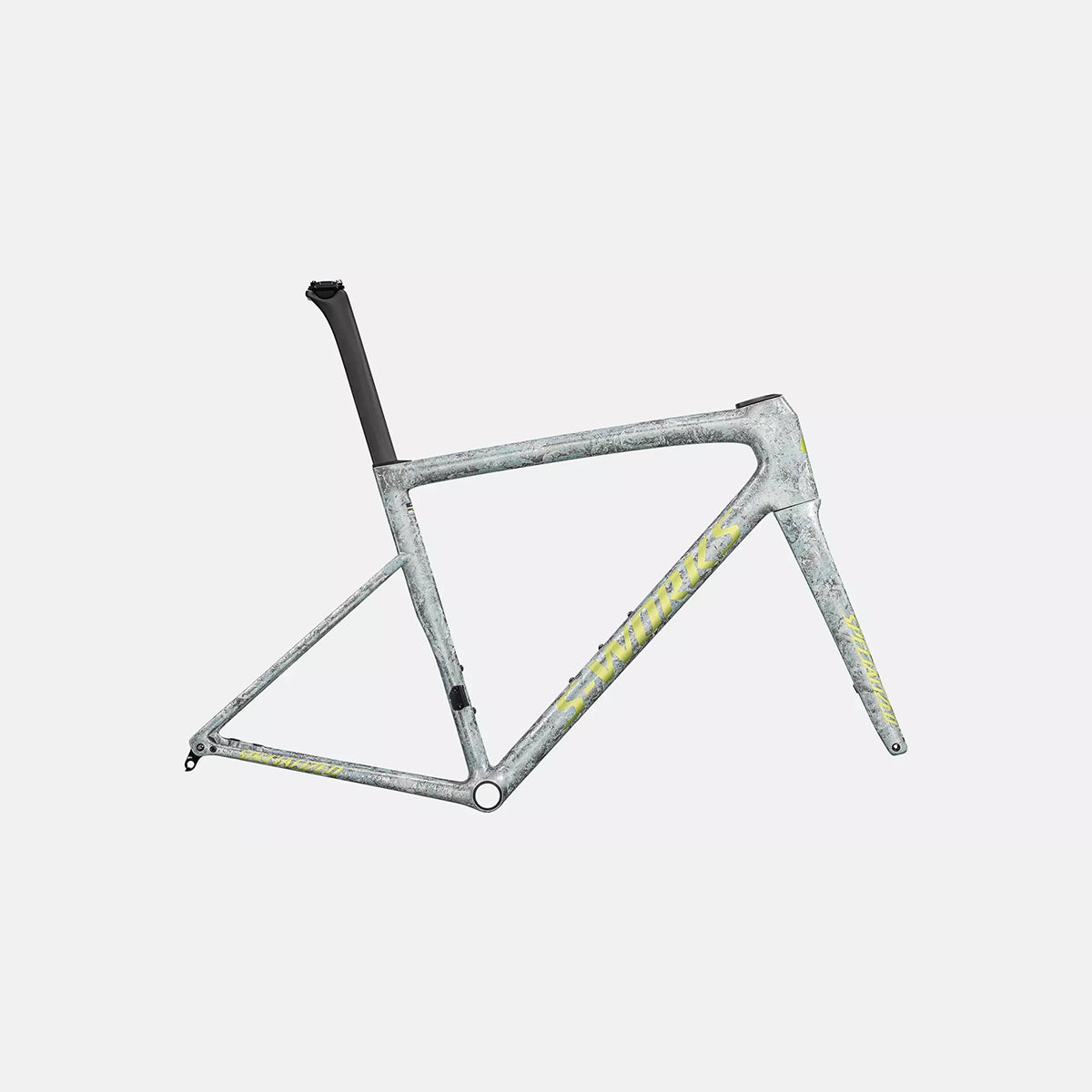 Specialized tarmac sl8 S-Works frmset satin liquid silver / multi-color dry impasto / gloss team yellow tint 56-Goodwynn'sGoodwynn's
