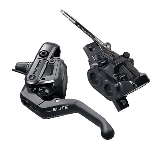 Magura Gustav Elite MTB Hydraulic Disc Brake Front or Rear Post mount Disc: Not included 328g Black-Goodwynn's