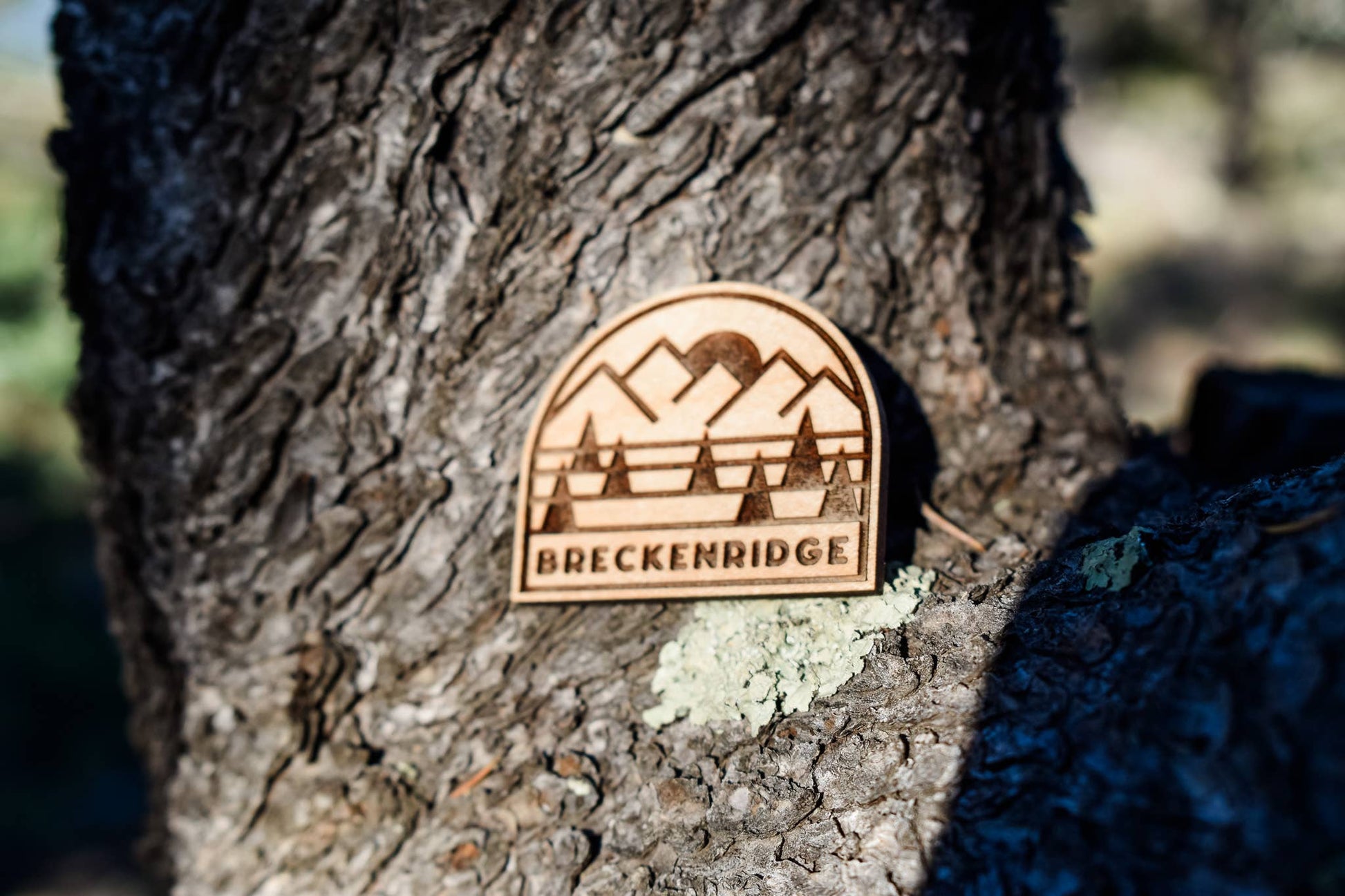 Pine + Ember - Customizable Wood Magnet: Sunset Badge-Goodwynn'sGoodwynn's