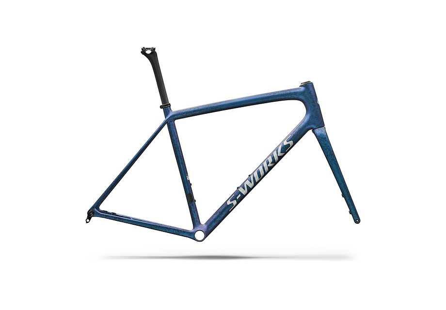 Specialized Aethos S-Works Frmset Satin Black Ink Wash / Pearl / Shadow Silver 56