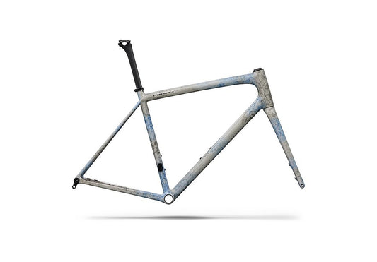 Specialized Aethos S-Works Frmset Gloss Blue + Black Ink Wash / Chrome 52-Goodwynn's